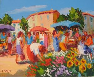 Voir le détail de cette oeuvre: marché de Provence